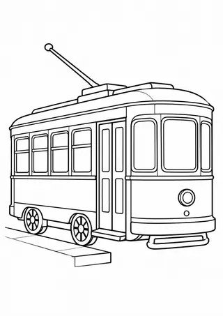 Streetcar at a Stop