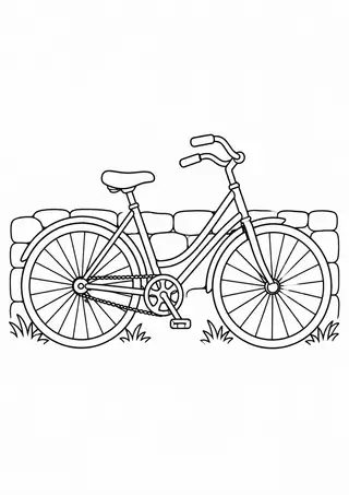 Bicycle Leaning against a Wall