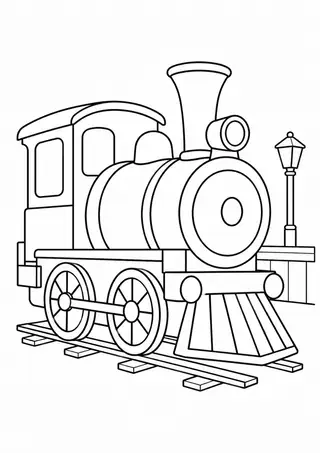 Steam Train at a Station