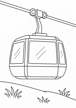 Cable Car on a Hillside