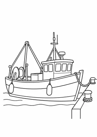 Fishing Boat at a Quay
