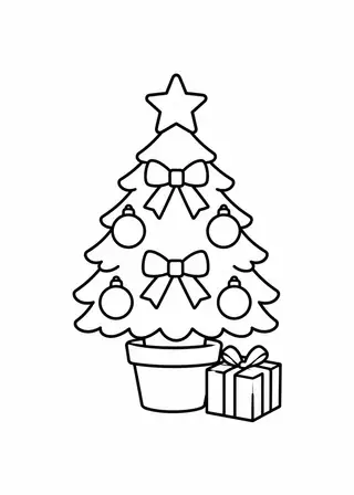 クリスマスの卓上ツリー