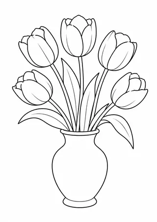 チューリップの花瓶
