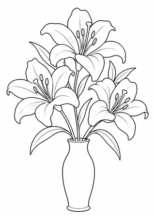 ユリの花瓶