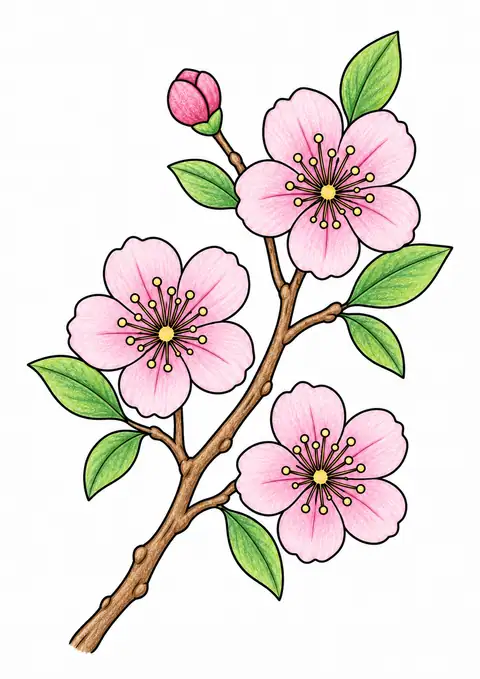 梅の枝 色見本