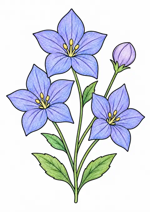キキョウ 色見本