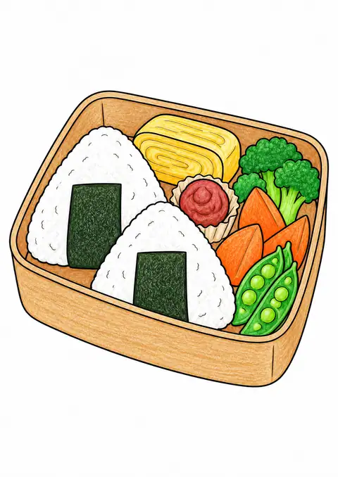 おにぎり弁当 色見本