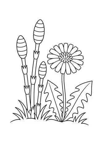 つくしとタンポポ