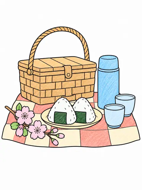 春のピクニック 色見本