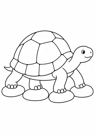 小石の道のカメ