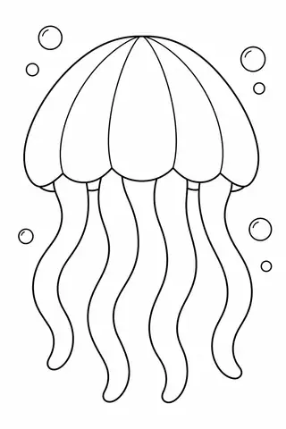 水中のクラゲ