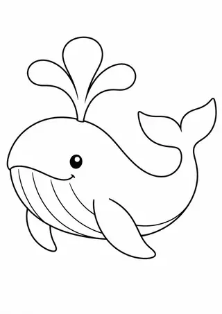 潮を吹くクジラ