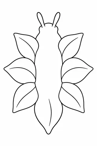 葉のようなウミウシ