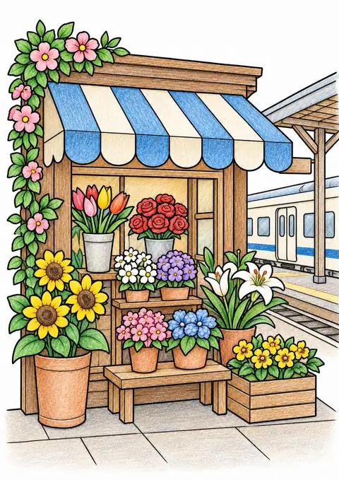駅前の花屋 色見本