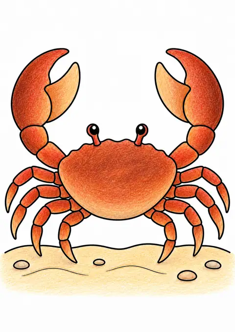 砂浜の小さなカニ 色見本