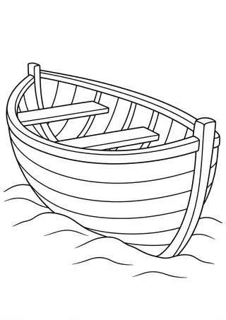 浜辺の手こぎ舟