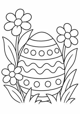 野の花のイースターエッグ