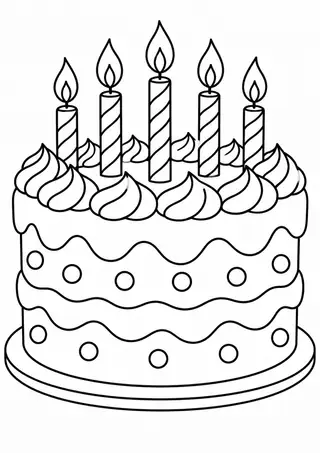 誕生日のケーキ