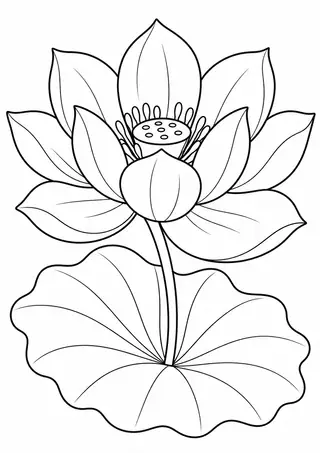蓮の花と葉