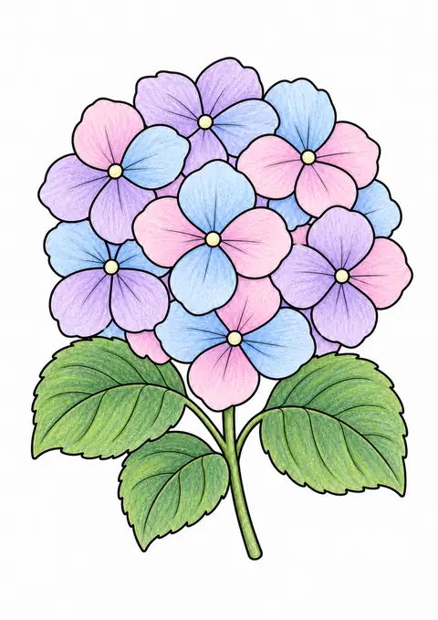 あじさいの一房 色見本