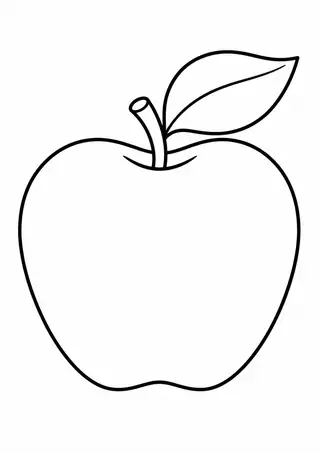 葉付きりんご