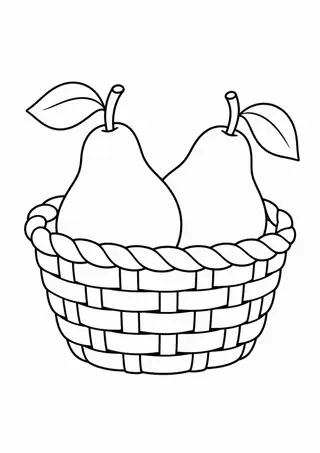 かごの洋梨