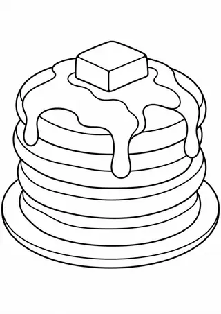 重ねたパンケーキ