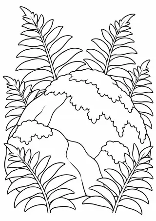 苔むした大岩