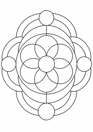 丸と弧の組み合わせ