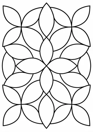 葉形のタイル