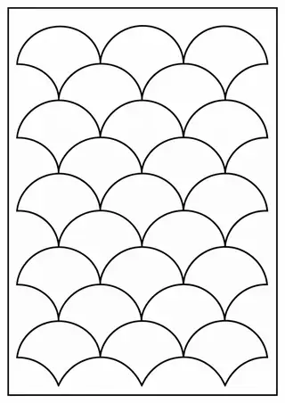 大きなうろこ模様