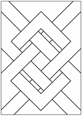 幅広の編み目模様