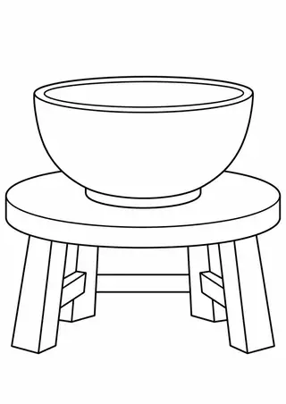 作業台の陶芸の器