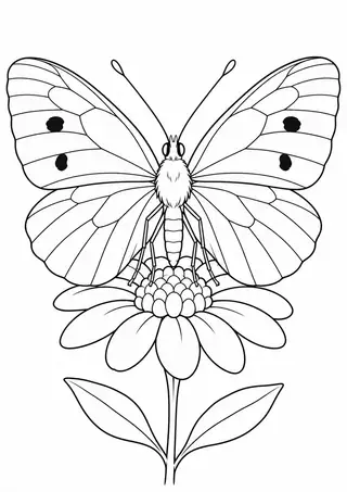 花の上のモンシロチョウ