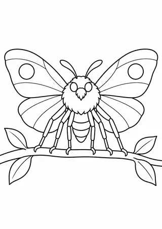 枝にとまるガ
