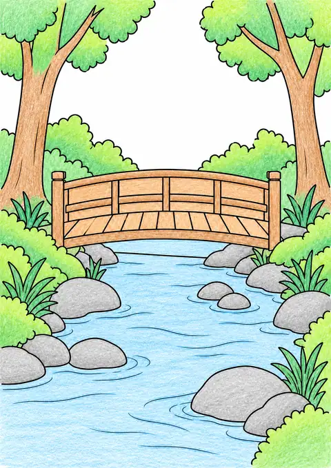 森の木橋 色見本