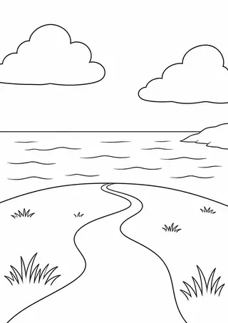 海を見下ろす丘