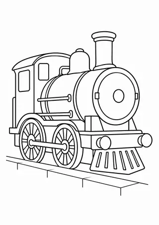 駅に停まる蒸気機関車