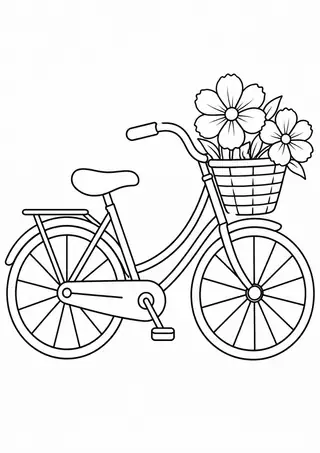 花屋の配達自転車