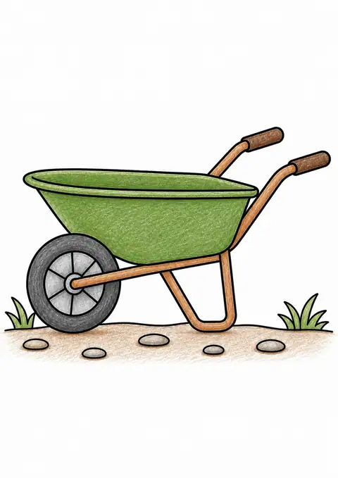 小道の一輪車 色見本