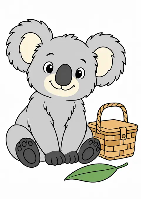 コアラの小さなピクニック 色見本