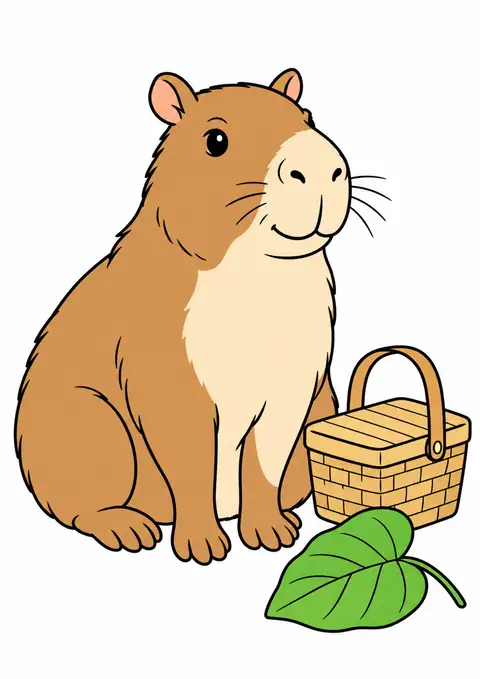 カピバラの小さなピクニック 色見本