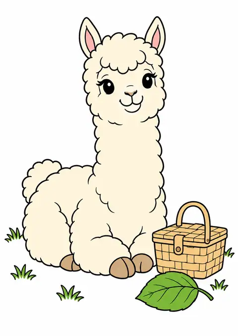 アルパカの小さなピクニック 色見本