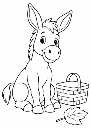 ロバの小さなピクニック