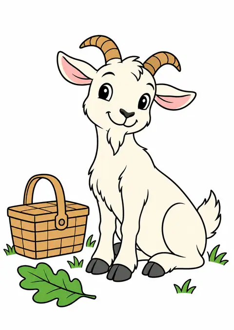 ヤギの小さなピクニック 色見本