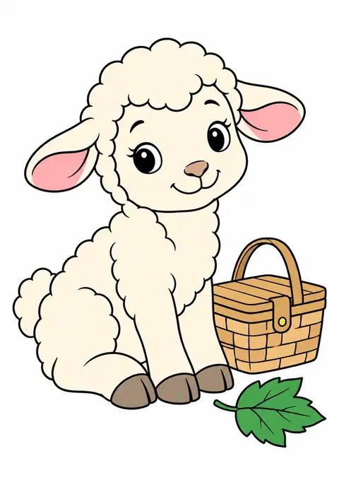子ひつじの小さなピクニック 色見本