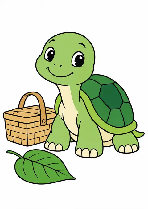 カメの小さなピクニック 色見本