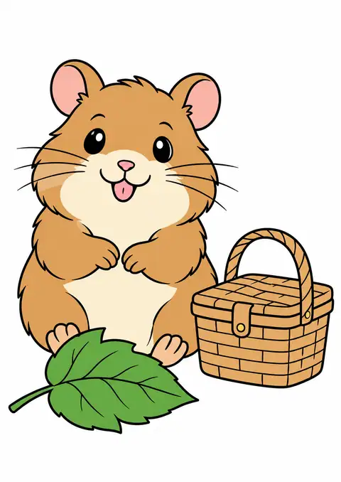 ハムスターの小さなピクニック 色見本