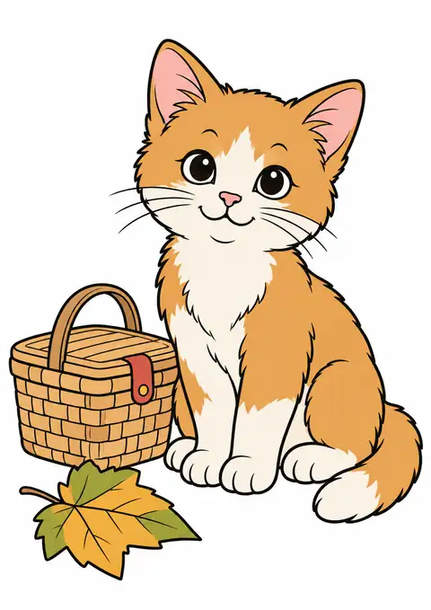子ねこの小さなピクニック 色見本