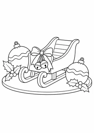 ベルのそりと丸い飾り皿